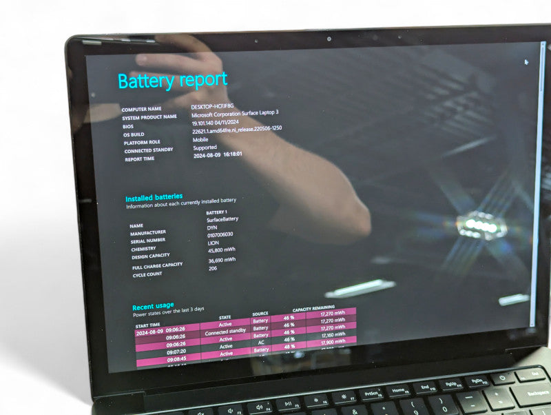 Surface Laptop 3 Intel Core i5-1035G7 @ 1.20Ghz 16GB RAM & 256GB  - Lap200