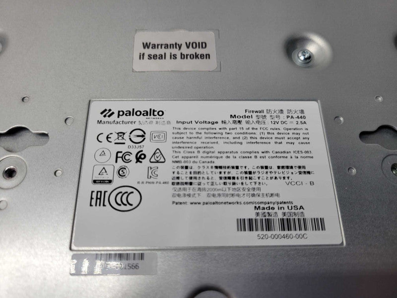 Open-Box Palo Alto PA-440 Network Security Appliance w/ 1x Power adapter READ _