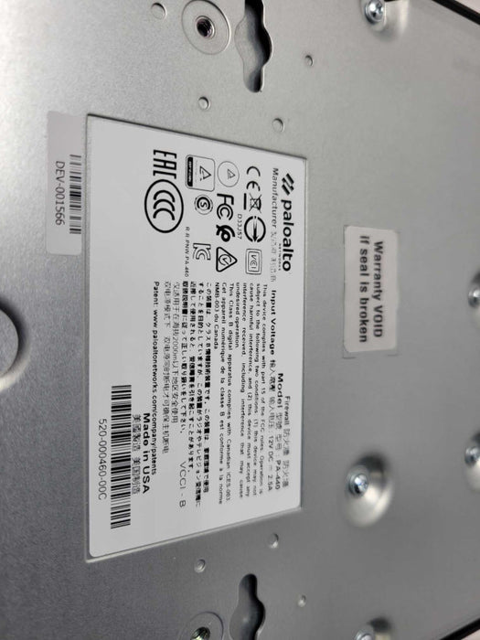 Open-Box Palo Alto PA-440 Network Security Appliance w/ 1x Power adapter READ _