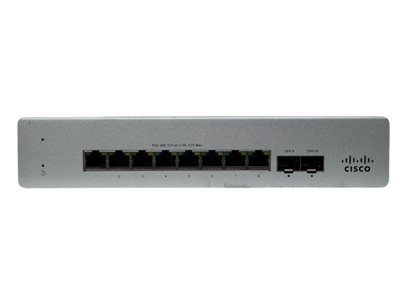 Cisco MS120-8FP, 10-Port Gigabit PoE Managed Ethernet Switch, UNCLAIMED