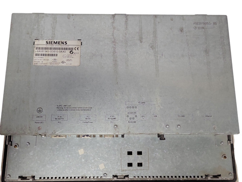 Siemens MP370 Multi Panel touch 15" 6AV6 545-0DB10-0AX0, READ_