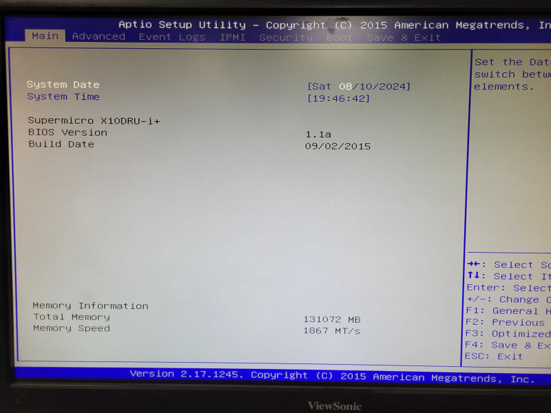 SuperMicro Z10DRU-i+ 1U, 2x Xeon E5-2640v3 2.6GHz 128GB DDR4, SAS3008-IT, SEE _