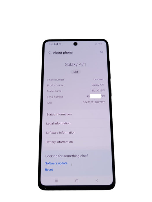 Samsung Galaxy A71 128GB (SM-A715W) _