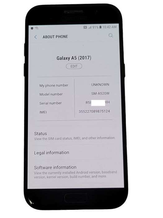 Samsung Galaxy A5 2017 32GB SM-A520W _