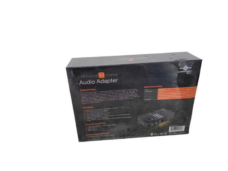Vantec USB External 7.1 Channel Audio Adapter Like new
