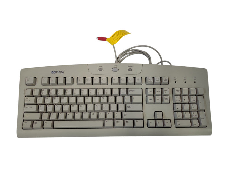 Vintage HP Wired Keyboard Model 5125 (5183-6247) 6-pin PS/2 Connector  %