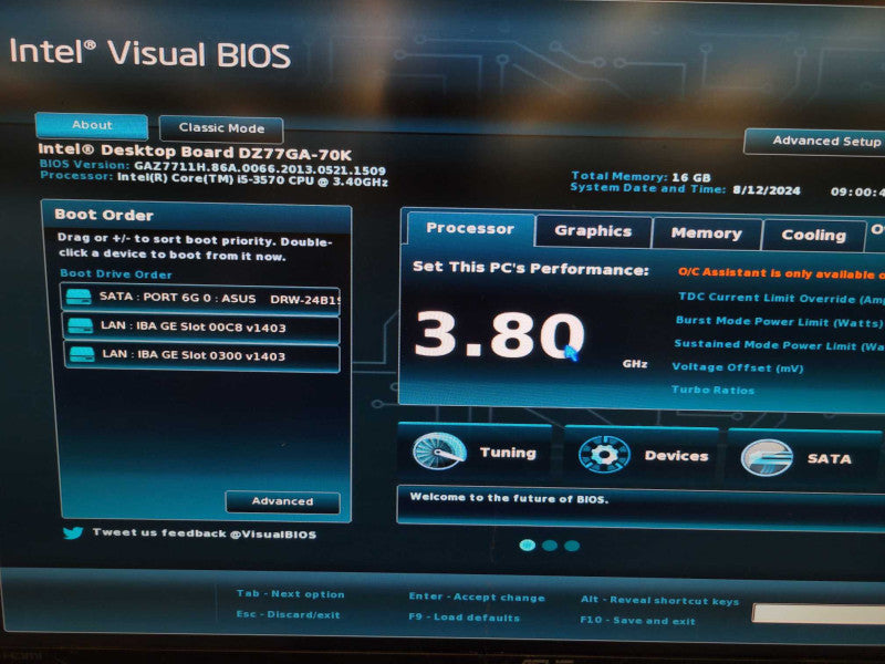 Desktop / ATX based 2U - Intel Core i5-3570 | ASUS DZ77GA-70K | 16GB RAM %