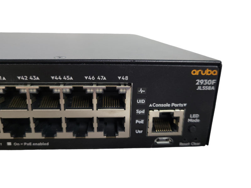 Aruba HP JL558A 2930F 48G PoE+ 4SFP+ 740W Gigabit Switch !