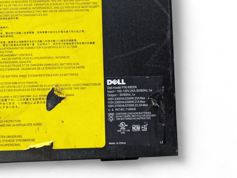 Dell UPS 2700W K802N Back Up Power Supply UPS -