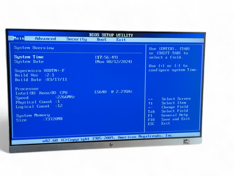 Supermicro CSE-216 X8DTN+-F Xeon L5640 72GB RAM  -