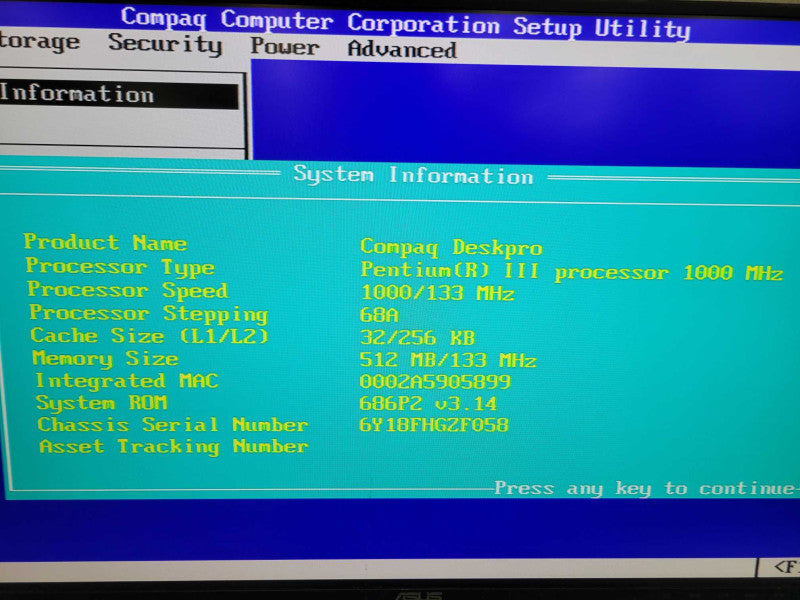 Compaq Deskpro - Intel Pentium III @ 1000MHz | 512MB RAM | NO HDD  %
