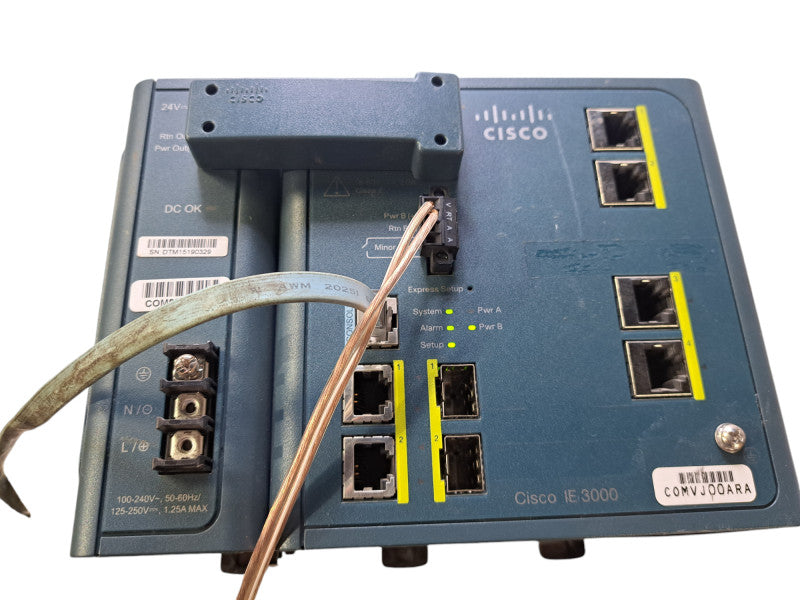 Cisco IE-3000-4TC | 4-Port Layer 3 Industrial Ethernet Switch w/ DC Module Q