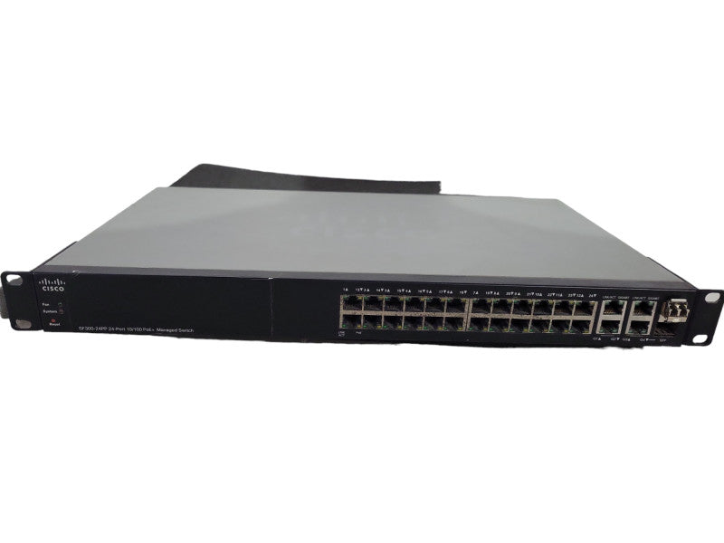 Cisco SF300-24PP-K9 24-Port 10/100 PoE+ Managed Network Switch !