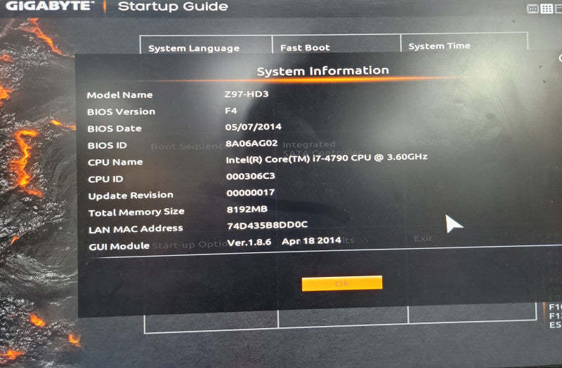 GA-Z97-HD3 Gigabyte Technology Motherboard 1150 W/ Cooler Master Case