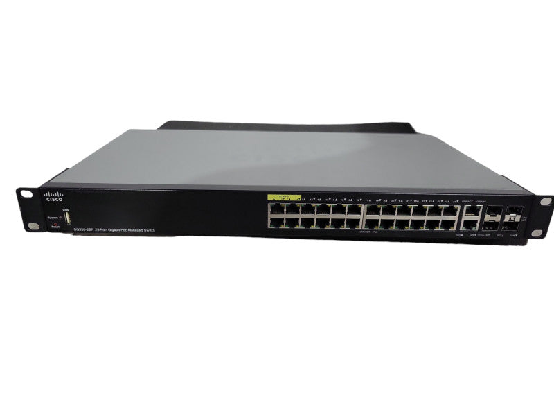 Cisco SG350-28P-K9 28-Port Gigabit 60W PoE Managed Switch !