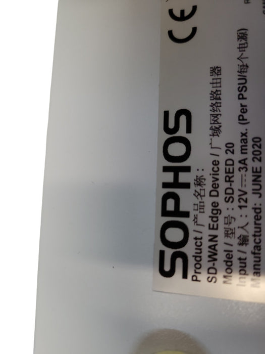 Sophos SD-RED 20 Remote Ethernet Device + Power adapter Q%