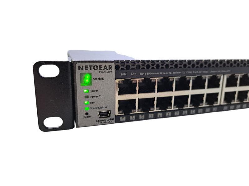 NetGear M4300-52G | 48x1G, 2x10GBASE-T, 2xSFP+ Stackable Managed L3 Switch