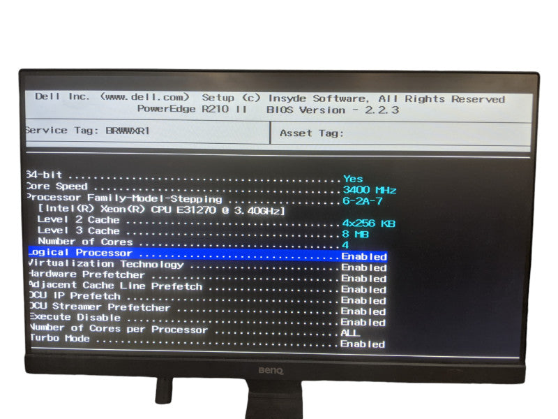 DELL PowerEdge R210 II | Xeon E3-1270 @ 3.40 GHz | 32GB DDR3 | No HDD