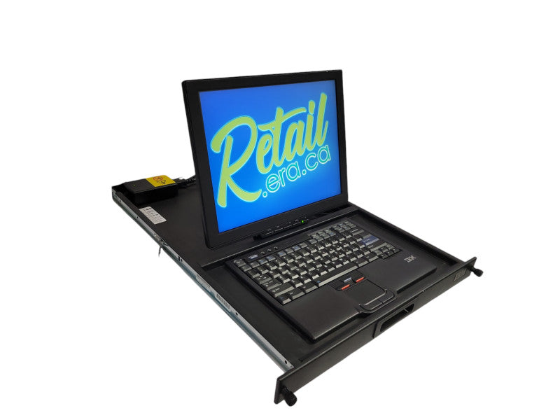 IBM 1723-HC1 17" Rack Mounted Console Kit w/ Keyboard Trackpad  %