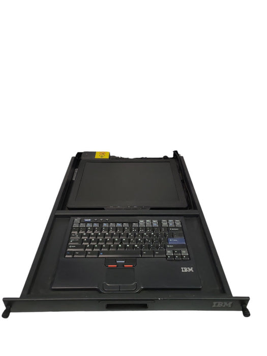 IBM 1723-HC1 17" Rack Mounted Console Kit w/ Keyboard Trackpad  %