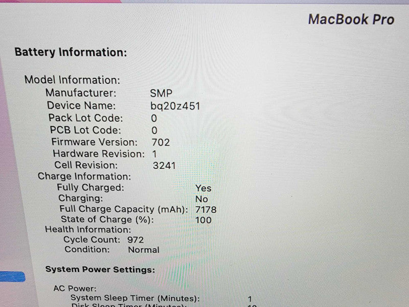 Apple Macbook Pro Retina 2015 4-Core i7-4770HQ @ 2.2GHz 16GB DDR3 512GB SSD [Read] (*