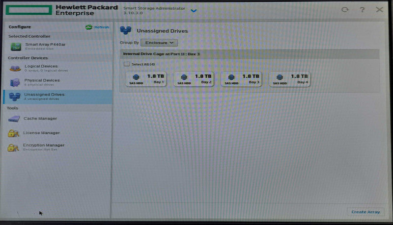 HP DL380 Gen9 2U| 2x E5-2690 v4 @ 2.6GHz 14C, 32GB DDR4, P440ar, 4x 1.8TB HDD