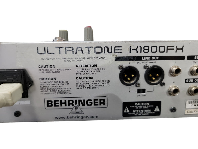 Behringer ULTRATONE K1800FX 180-Watt 4-Channel PA, Keyboard, Music Amp