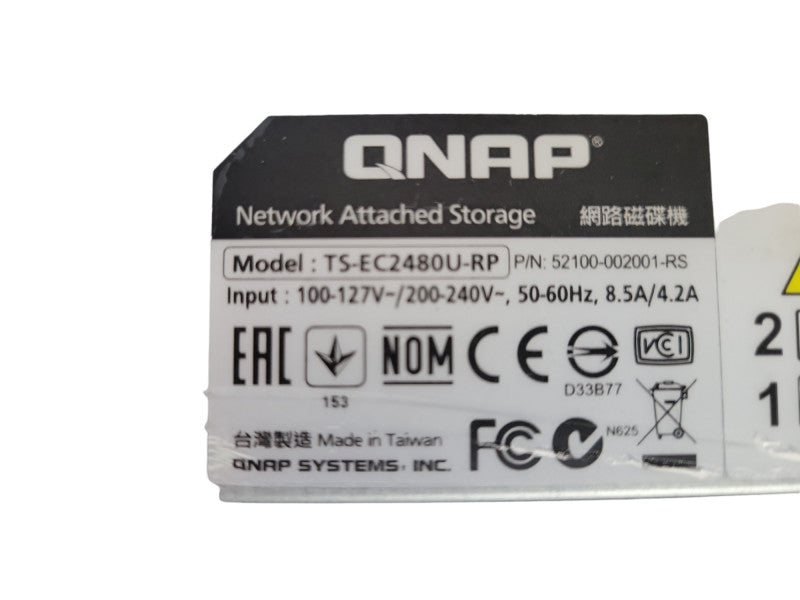 TS-EC2480U-RP 24 Bay QNAP NAS 8GB Memory w/ 10x 2TB HDDs 1x PSU !