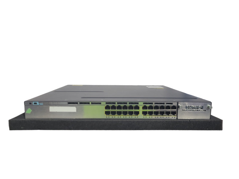 Cisco WS-C3750X-24P-S 24 Port Gigabit PoE+ Managed Switch, 1x 715 WAC PSU !