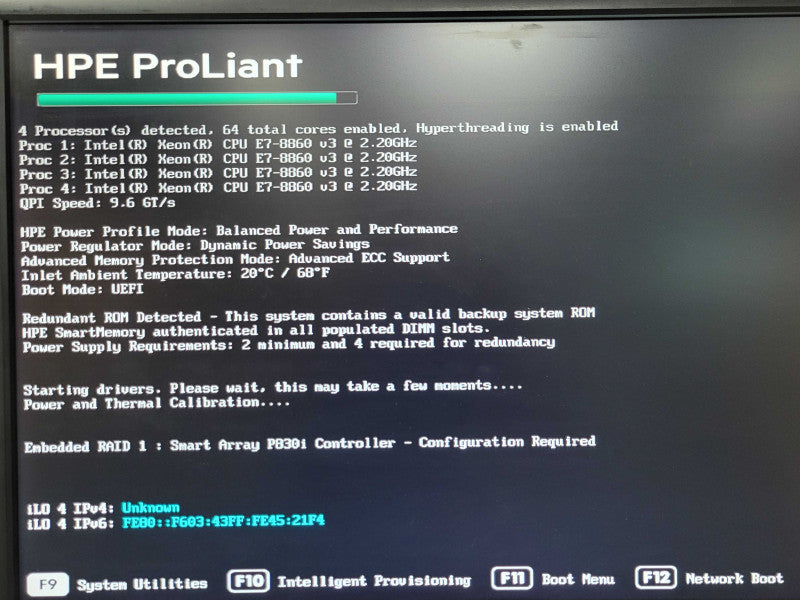 HP ProLiant DL580 Gen9 4U 4x Xeon E7-8860 v3  64 Cores 128GB DDR4 8x 1.2TB  _