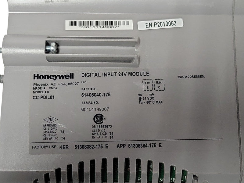 Honeywell CC-PDIL01 Digital Input 24V Module 51405040-175 Experion, READ _