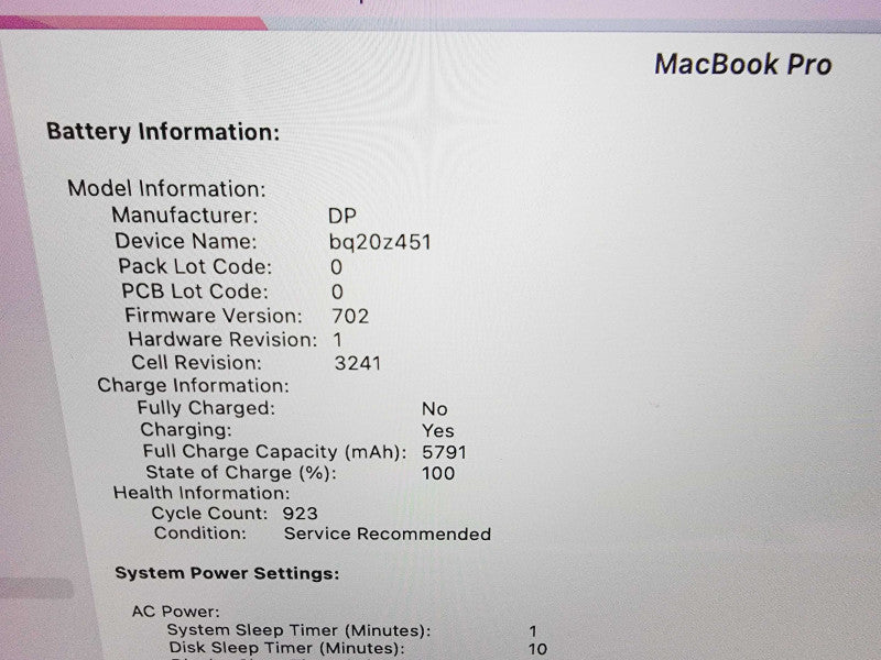 Apple Macbook Pro Retina 15" 4-Core i7-4770HQ @ 2.2GHz 16GB DDR3 512GB SSD (