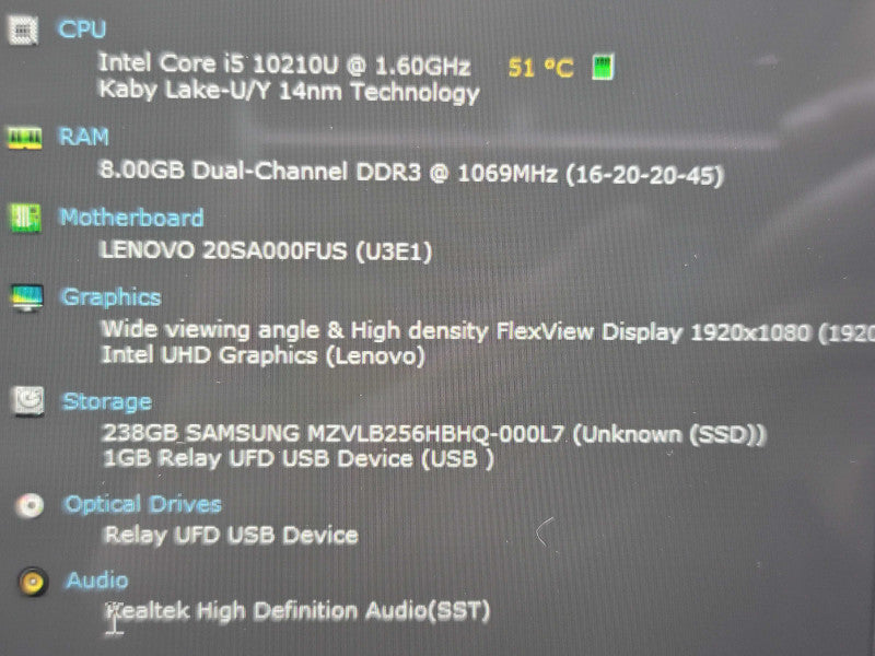 Lenovo X1 Yoga| i5-10210U| 8GB RAM| 256GB SSD  β Lap200