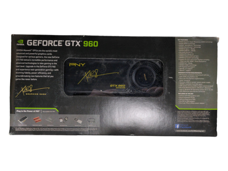 *NEW OPEN BOX* PNY NVIDIA GEFORCE GTX 960 2GB GDDR5 VIDEO CARD