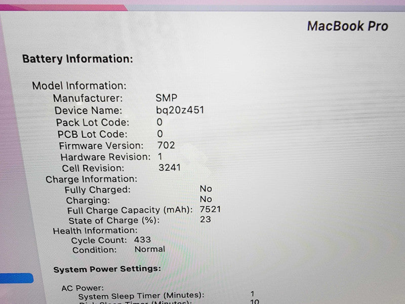 Apple Macbook Pro Retina 2015 15" 4-Core i7-4770HQ @ 2.2GHz 16GB DDR3 512GB SSD (