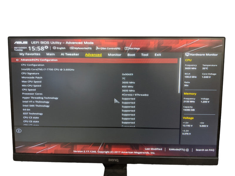 Intel Core i7-7700 | ASUS STRIX B250G GAMING | 16GB DDR4 | 2x M.2 | I/O Plate