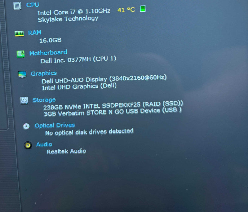 Dell XPS 13 7390 4K Touch i7-10710U@1.1GHz 16GB RAM 256GB SSD  Lap200