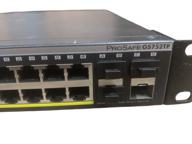 Netgear ProSafe GS752TP | 48-Port Gigabit Ethernet PoE+ Switch | 4x SFP