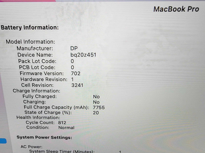 Apple Macbook Pro Retina 2015 15" 4-Core i7-4770HQ @ 2.2GHz 16GB DDR3 512GB SSD (*