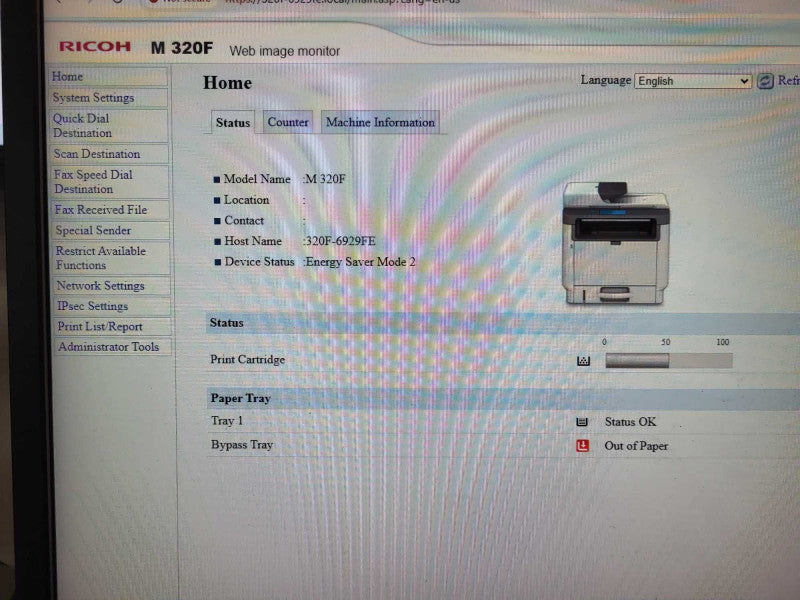 Ricoh M 320F Multifunction Printer $