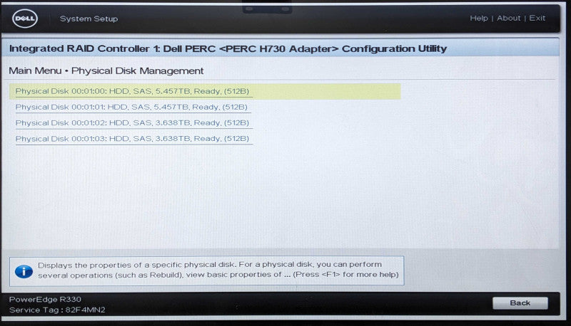 Dell PE R330 1U 4x 3.5", Xeon E3-1230 v6 3.50GHz 4C, 64GB DDR4, 2x 6TB SAS, 2x 4TB SAS, PERC H730, 1x PSU