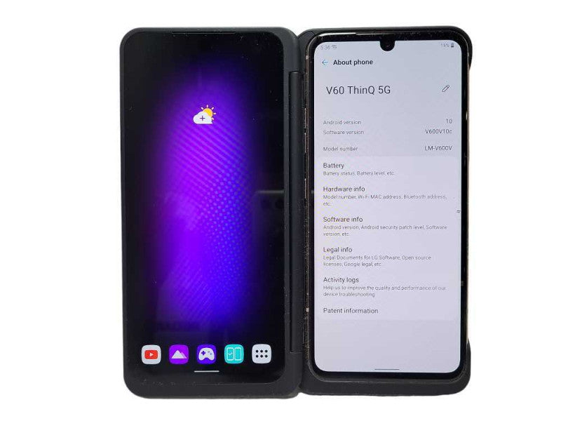 LG V60 ThinQ 5G LM-V600V 128GB Live Demo Unit W/ Dual Screen $