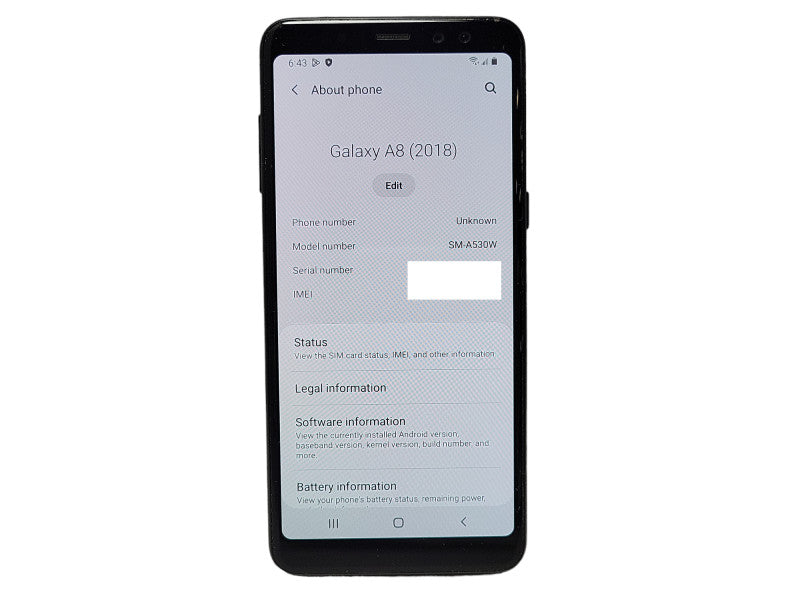 Samsung Galaxy A8 32GB (SM-A530W) READ $