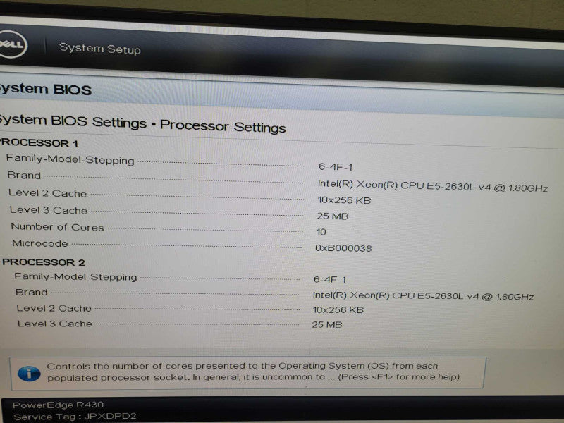 Dell PowerEdge R430 - 2x Xeon E5-2630L V4 | 256GB RAM | NO HDD | PERC H730m %
