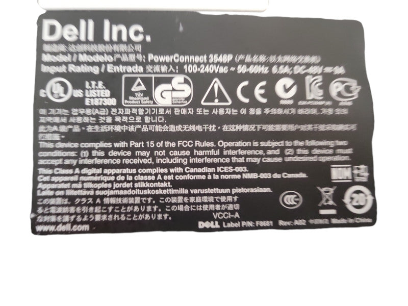 Dell PowerConnect 3548P 48-Port Ethernet 2xSFP PoE Network Switch %