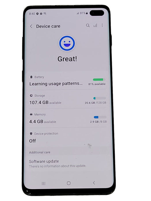Samsung Galaxy S10+ 128GB (SM-G975W) - READ  _