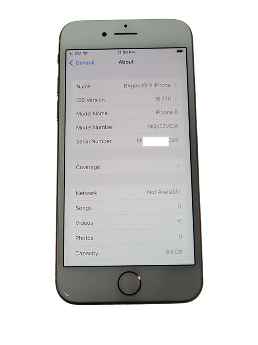 Apple iPhone 8 Plus 64GB UNLOCKED PHONE, READ _