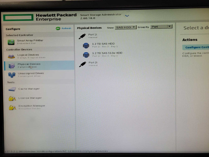 HP DL380 G9 2U, 2x Xeon E5-2623v3 3.0GHz, 32GB DDR4, P440ar, 2x 1.2TB, 1x PSU _