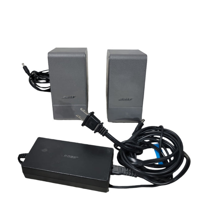 Bose Music Monitor Speakers Excellent Sound Computer With Power Adapter