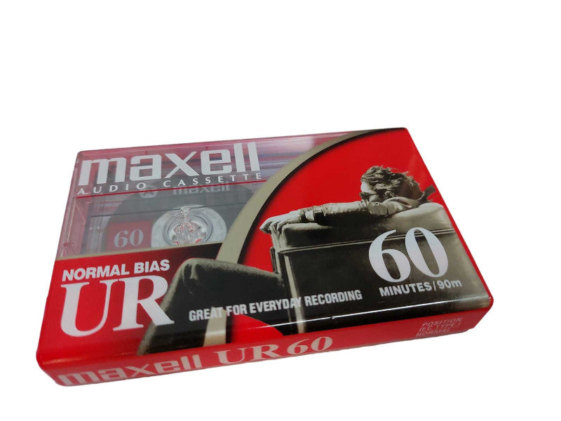 Maxell Audio Cassette Normal Bias UR 60 Minutes/135m/443ft ( NEW )Box of 10  =